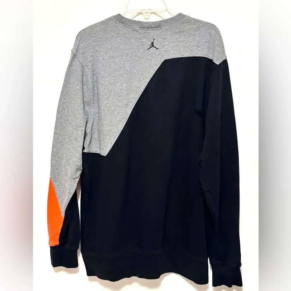 Vintage Jordan Be Legendary Max Orange & Gray Grey Mens Crewneck Sweatshirt XXL